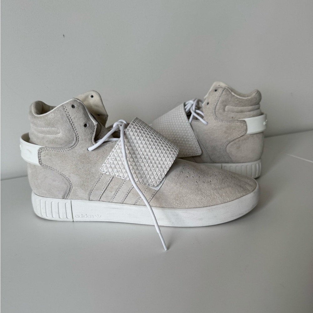 Adidas White Tubular Invader Strap, Size 10, BB5038 - Picture 6 of 8